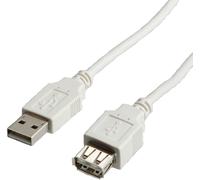 Standard cavo usb2.0 cable, a-a, m/f, beige, 3m