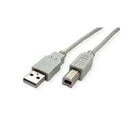 Standard cavo usb2.0 cable, a-b, m/m, beige, 3m