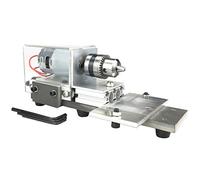 Standard di torni utensili 未处理 Mini Woodworking DIY Lathe, Lathe Beads Polisher Machine with Power Adapter, CNC Machining for Table Woodworking Wood, 12-24V DC