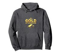 Standard d'oro per Ragazze: Design di Lusso con Stelle Luccicanti Felpa con Cappuccio, Unisex per Adulti, Grigio Scuro, XL