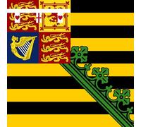 Standard of the Duke of Saxe-Coburg-Gotha | The standard of the Duke of Saxe-Coburg-Gotha used by Charles Edward Bandiera | 0.06m² | 25x25cm per Diplomat-Flags Bandiere per Auto