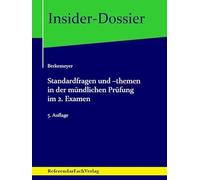 Standardfragen und -themen in der mündlichen Prüfung im 2. Examen