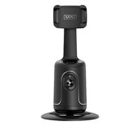 Stande di tracciamento del viso, supporto per la registrazione del telefono automatico intelligente, supporto per treppiedi da tavolo, rotazione a 360 ° e monitoraggio 'intelligenza artificiale,