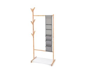 Stander Appendiabiti Domopak Living in bamboo multitasca 65x38x167 cm Bamboo