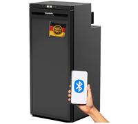 StandHeiz Frigorifero 90L a Compressore 12V 24V per Camper con Bluetooth | Frigo Elettrico Silenzioso, Congelamento fino a -20°C, Modalità ECO, Doppio Vano, Luce LED, Protezione Batteria