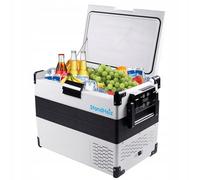 StandHeiz Frigorifero Portatile a Compressore Bianco 42L per Camper e Auto, Ideale per Campeggio, Congelatore fino a -20°C, 12V 24V 230V