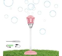 Standing Bubble Machine, Adjustable Height Bubble Maker, 21-47 pollici Outdoor Bubbles Machine with Music, ABS Blower with Statable Base, Lawn Garden Party Wedding Summer Accessory