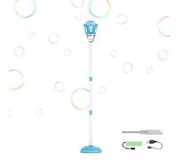 Standing Bubble Machine, Adjustable Height Bubble Maker, 21-47 pollici Outdoor Bubbles Machine with Music, ABS Blower with Statable Base, Lawn Garden Party Wedding Summer Accessory