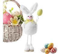 Standing Easter Bunny - Cute Spring Rabbit Decor | Adorable Standing Bunny Doll for Home Accent | Ideal for Holiday Gatherings, Parties, Nursery, Desk, Shelf, Dining Table, Mantel, and Windowsill