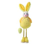 Standing Easter Bunny - Cute Spring Rabbit Decor | Adorable Standing Bunny Doll for Home Accent | Ideal for Holiday Gatherings, Parties, Nursery, Desk, Shelf, Dining Table, Mantel, and Windowsill