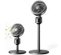 Standing Fan - Silent Fan, 3 Adjustable Speeds, Lightweight (Black)