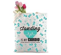 Standing is My Cardio Pots Awareness Gift Pots Syndrome Warrior Gift Pots Medical Bag Dysautonomia Makeup Bag, Il mio Cardio 2t, alla moda