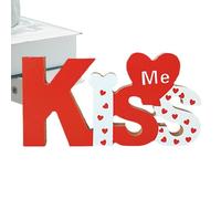 Standing Letter Table Sign - Rustic Love Sign for Home - Romantic Valentines Standing Words for Windowsill, Shelf, Cabinet and lifts your home