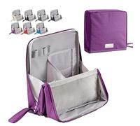 Standing Makeup Bag Portable, Large Capacity, Multi-purpose Large Capacity Oxford Cloth Stand Up Makeup Bag, Doresty Standing Waterproof Toiletry Bag with Compartments (Purple)