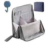 Standing Makeup Bag - Portable, Large Capacity, Relevanton Standing Makeup Bag, StandingMakeup Bags Portable, Multi-purpose StandingMakeup Bags (Gray)