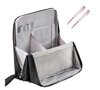 Standing Makeup Bag Portable, Large Capacity, Stand up Makeupbags, Standup Makeup Bag, Standing Make up Bag, With Compartments (Grey)