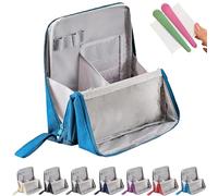 Standing Makeup Bag Portable, Large Capacity, Vertical Makeup Bag, Vertical Makeup Organizer Bag, Multi-Purpose Large Capacity Oxford Cloth Toiletry Bag, with Compartments (A-5)