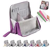 Standing Makeup Bag Portable, Large Capacity, Vertical Makeup Bag, Vertical Makeup Organizer Bag, Multi-Purpose Large Capacity Oxford Cloth Toiletry Bag, with Compartments (A-6)