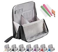Standing Makeup Bag Portable, Large Capacity, Vertical Makeup Bag, Vertical Makeup Organizer Bag, Multi-Purpose Large Capacity Oxford Cloth Toiletry Bag, with Compartments (A-7)