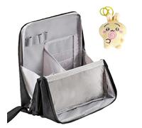 Standing Makeup Bag, Standing up Makeup Bag- Portable, Large Capacity, Waterproof Oxford Storage, Washing, Travel Bags for Women (Black)