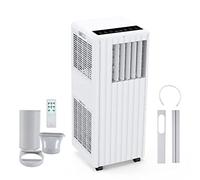 Standing Portable Air Conditioner, 9000 BTU, Cools 300 Sq.Ft, 3-In-1 AC Unit w/Dehumidifier & Fan, Ultra Quiet for Bedroom, Office, Living Room, Sleep Mode, 24H Timer, Easy Installation