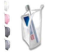 Standing Toiletry Bag, Portable & Lightweight Travel Toiletry Bag Compact Organizer for Bathroom Essentials, Perfect for Vacations, Business Trips, and Home Use (White)