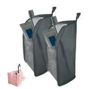 Standing Toiletry Bag, Portable Lightweight Travel Toiletry Bag, EVA Mesh, EVA Mesh Large Capacity Cosmetic Waterproof Bags for Travel (Black)