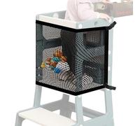 Standing Tower Net - Safety Guard for Household | Polyester Mesh Barrier 110x45cm Size, 4 Sided Protection for Playing Studying Security, Chair Step Tool Accessory