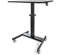 StarTech.com Scrivania Sit-Stand per lavorare in piedi o seduti - Postazione di lavoro ergonomica mobile e regolabile in altezza - Standing workstation - Desk per computer/pc su ruote bloccanti per studenti/insegnati