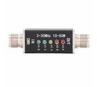 StandingMeter 10-50W con indicatore LED Mini onde corte SWR Meter per antenna radio