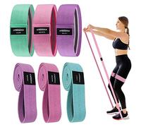 STANDROCK Fasce di resistenza per allenarsi, set di 6 fasce di resistenza in Fabirc | 3 fasce elastiche lunghe per allenamento e resistenza | Fasce elastiche per allenamento