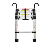STANEW Scala Telescopica 2,6 m in Alluminio, Scala pieghevole, Bracciolo Removibile, Estensibile, Multi-funzione, Carico Massimo 150 kg