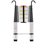 STANEW Scala Telescopica 4,4 m in Alluminio, Scala pieghevole, Bracciolo Removibile, Estensibile, Multi-funzione, Stabile Scala, Carico Massimo 150 kg