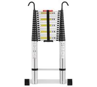 STANEW Scala telescopica 6,2 m in alluminio, bracciolo removibile, estensibile, multi-funzione, stabile scala, carico massimo 150 kg