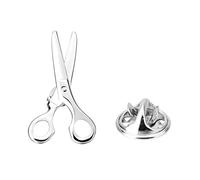 STANG Argento Forbici da Barbiere Spilla Gioielli da Uomo Squisito Regalo Spilla Spilla da Colletto Spilla Accessori Corpetto in Metallo Regalo