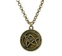 STANG Gioco Mistero Cthulhu Mitologia Necronomicon Sigillo Magico Talismano Pendente della Collana Retro Gioielli da Uomo Fan Souvenir