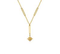 STANG Gioielli delle Donne della Collana della Nappa dell'oro 18k Placcato in Acciaio al Titanio con Stella a Sei Punte di Moda Personalizzata