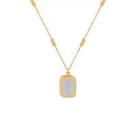 STANG Moda retrò Specchio Magico Rosa Fiore Piazza Ciondolo Collana clavicola Catena da Donna Luce di Lusso Tutto-fiammifero Gioielli Regalo