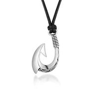 STANG Moda Semplice Modello inciso Amo da Pesca Ciondolo Collana da Uomo Stile Hip Hop Decorazioni per Feste Rock Regalo