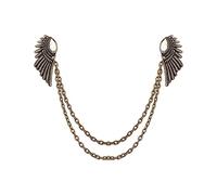 STANG Nuova Nappa Spilla in Metallo Spilla da Uomo Vintage Ali d'Angelo con Frange Spille a Catena Camicette collari Accessori Accessori