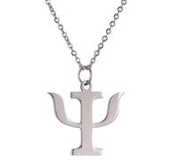 STANG Signore Sorpresa Piccolo Regalo personalità Psicologia Creativa Simbolo Psi Regalo Gioielli Ciondolo in Acciaio Inossidabile