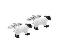 STANG Squisita personalità Carina Animale in Bianco e Nero a Forma di Pecora Gemelli da Uomo e da Donna Polsino della Camicia Accessori per Unghie Regalo