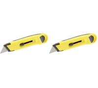 STANLEY 0-10-088 COLTELLO ABS A LAMA RETRATTILE 150 mm (Confezione da 2)