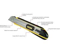 Stanley 0-10-486 Taglierino Cutter 25mm BIM 4Lame