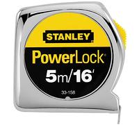 Stanley 0-33-158 Powerlock Flessometro, Pollici/Millimetri, 5 Metri