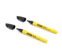 Stanley 0-47-316 FatMax Marker Permanente Nero Punta Fine (Confezione Da 2)