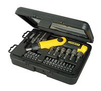 STANLEY 0-63-022 Cacciavite a Cricchetto con Inserti, Set di 25 pz
