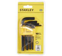 Stanley 0-69-253 Set Chiavi Brugola Esagonali 1.5-10 mm 10 Pezzi