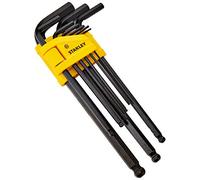 Stanley Set 9pz Chiavi a brugola 1,5/10mm serie lunga Professionali 0-69-256