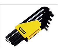 Stanley 0 69 257 - Set di 12 chiavi esagonali con punta sferica, sistema imperiale